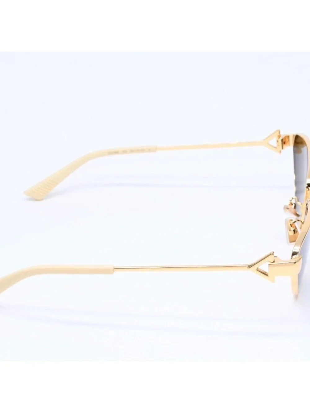 Bottega Veneta Sunglasses Eyewear 002 59 Black Gold Ivory